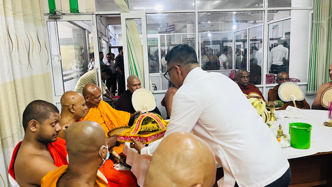 2025 /7/2 Chairman of the Gampola Urban Council at an auspicious moment