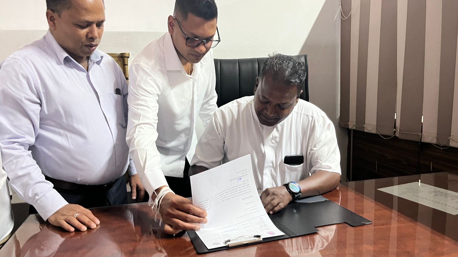 2025 /7/2 Chairman of the Gampola Urban Council at an auspicious moment