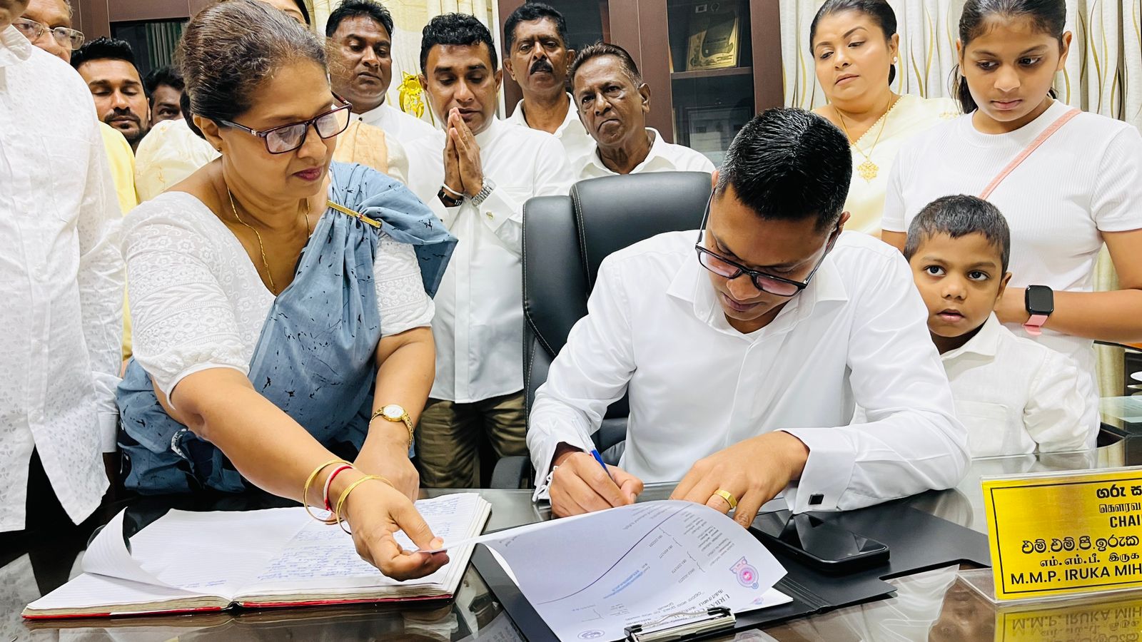 2025 /7/2 Chairman of the Gampola Urban Council at an auspicious moment