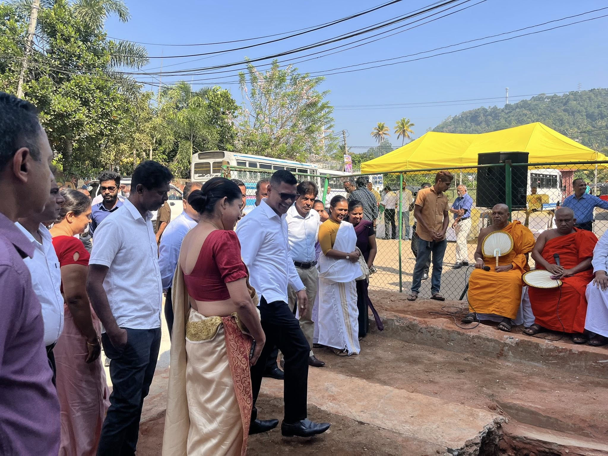 Under the Canadian-Srilanka friendship foundation, the foundation stone laying ceremony for the construction of an internationally standardize urban rest facility at the private bus stand in Gampola was held on 03/03/2026